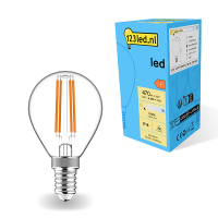 123inkt 123led E14 ampoule LED à filament sphérique 4,5W (40W)  LDR01886