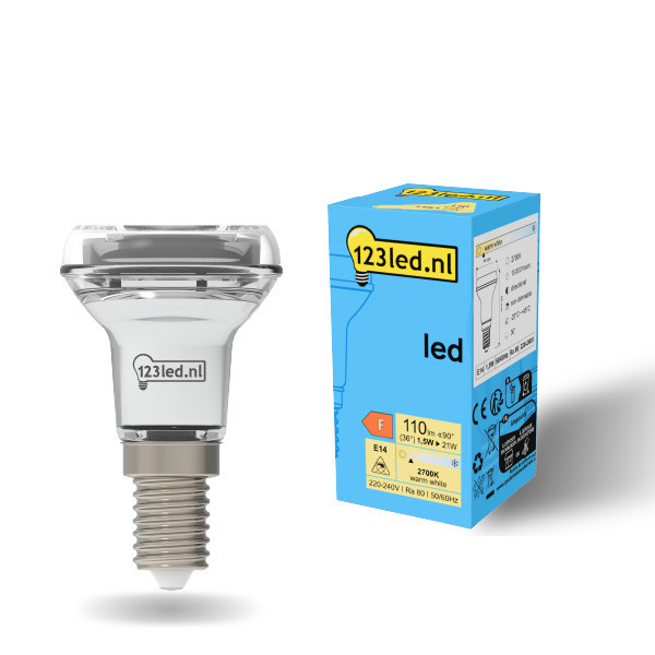 123inkt 123led E14 ampoule LED réflecteur R39 1,5W (21W) 929001891002c LDR01916 - 1