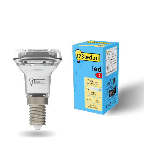 123inkt 123led E14 ampoule LED réflecteur R50 3W (33W) 929001891155c LDR01918 - 1
