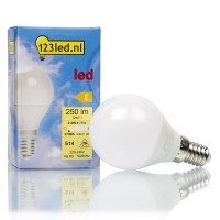 123inkt 123led E14 ampoule LED sphérique mat 2,2W (25W)  LDR01632