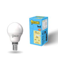 123inkt 123led E14 ampoule LED sphérique mate 4000K 4,9W (40W)  LDR01902