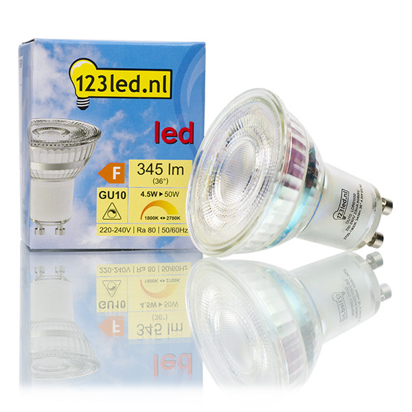 123inkt 123led GU10 spot LED d'ambiance dimmable 4.5W (50W)  LDR01650 - 1