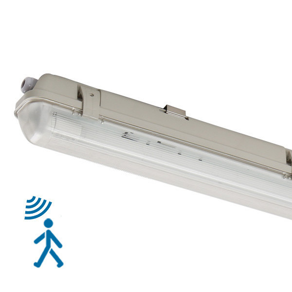 123inkt 123led IP65 luminaire fluorescent avec capteur 120 cm | 4000K | 2100 lumens (14W) avec tube fluorescent 2401202_01L123 LDR08648 - 1