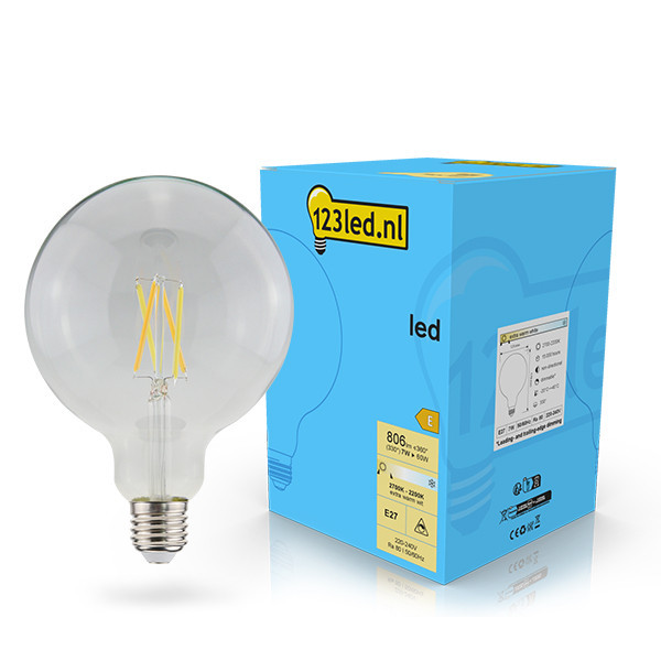 123inkt 123led ampoule LED à filament E27 globe dimmable 7W (60W)  LDR02108 - 1