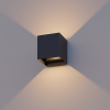 123inkt 123led applique murale Amarillo 1800-2700K - noir HS-6W-WOD001-DTW-BLACK LDR08547 - 1