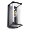 123inkt 123led applique murale Brooklyn pour 1x E27 - noir KH1806 LDR08529 - 3