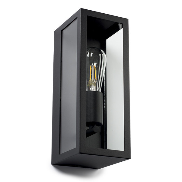 123inkt 123led applique murale Manhattan pour 1x E27 - noir KH662 LDR08527 - 3