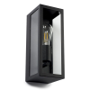 123inkt 123led applique murale Manhattan pour 1x E27 - noir KH662 LDR08527 - 3