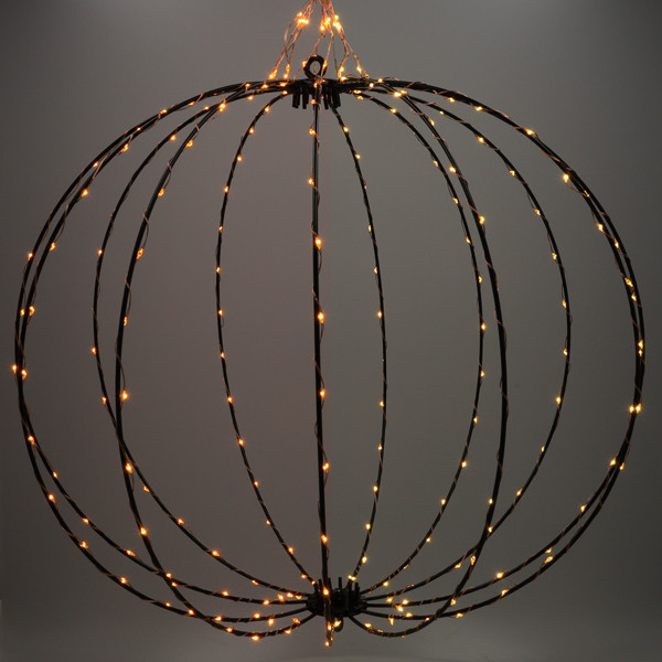 123led boule lumineuse de Noël Ø 50 cm extra blanc chaud & blanc chaud 216 lumières - noir LDR07332 - 1