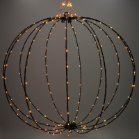 123led boule lumineuse de Noël Ø 60 cm extra blanc chaud & blanc chaud 288 lumières - noir LDR07333