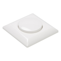 123inkt 123led bouton gradateur avec plaque centrale et cadre - blanc ED-10002C LDR07198