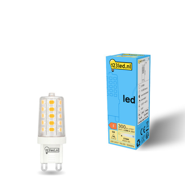 123inkt 123led capsule LED G9 dimmable 3,5W (28W) - clair  LDR01958 - 1