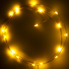 123led guirlande lumineuse à piles 1m blanc extra chaud et blanc chaud 20 lumières en cuivre LDR07276 - 2
