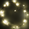 123led guirlande lumineuse à piles 1m blanc extra chaud et blanc chaud 20 lumières en cuivre LDR07276 - 3
