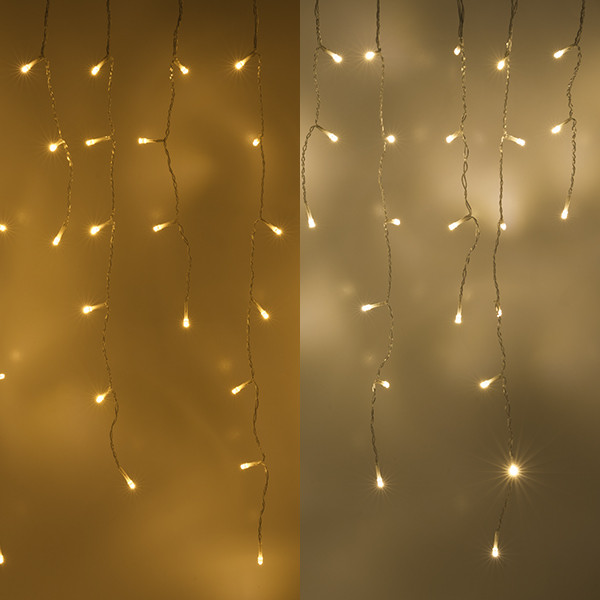 123inkt 123led guirlande lumineuse blanc extra chaud & blanc chaud transparent 12,1 mètres 360 ampoules  LDR07289 - 1