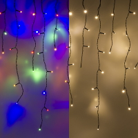 123inkt 123led guirlande lumineuse de glaçons 12,1 mètres 360 ampoules - multicolore & blanc chaud  LDR07292