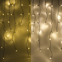 123inkt 123led guirlande lumineuse de glaçons 3,1 mètres extension 160 ampoules - blanc extra chaud & blanc chaud  LDR07140