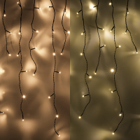 123inkt 123led guirlande lumineuse de glaçons 9,7 mètres 240 ampoules - blanc extra chaud & blanc chaud  LDR07009