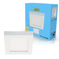 123inkt 123led luminaire encastré | Carré | 17,7 x 17,7 cm | 3000-6000K | Intensité variable (12W) 810384L123 LDR02021