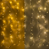 123led rideau lumineux 200x100 220 ampoules - blanc extra chaud & blanc chaud
