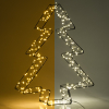123led sapin de Noël 3D 36 cm blanc extra chaud & blanc chaud 300 lumières - noir LDR07272 - 1