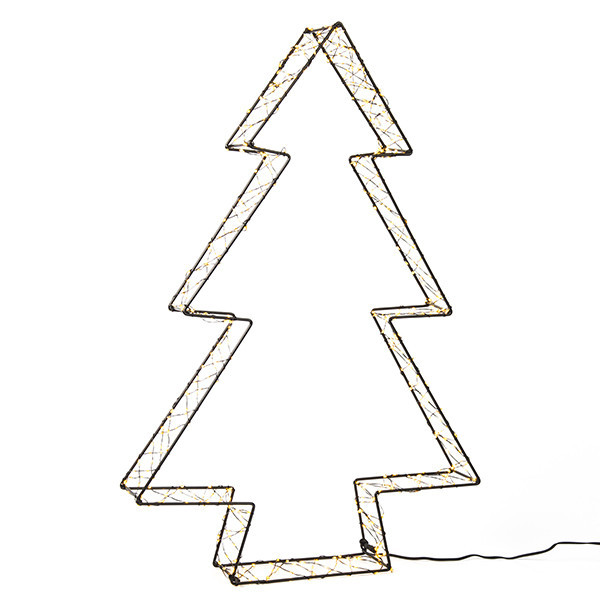 123led sapin de Noël 3D 56 cm blanc extra chaud & blanc chaud 540 lumières - noir LDR07273 - 2
