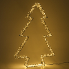 123led sapin de Noël 3D 56 cm blanc extra chaud & blanc chaud 540 lumières - noir LDR07273 - 3