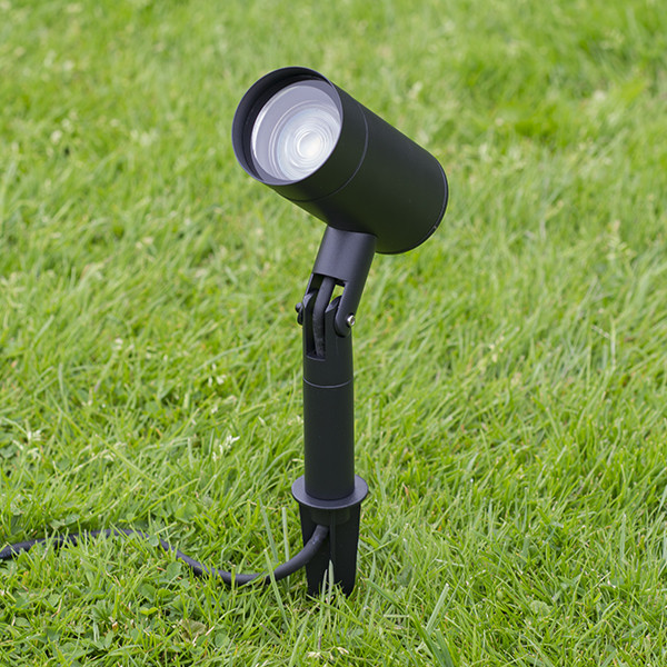 123inkt 123led spot à piquer Alden pour 1x GU10 - noir 5961 LDR08509 - 4