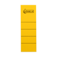 123inkt 12encre étiquettes de dos autocollantes larges 61 x 191 mm (10 pièces) - jaune 16420015C 301655