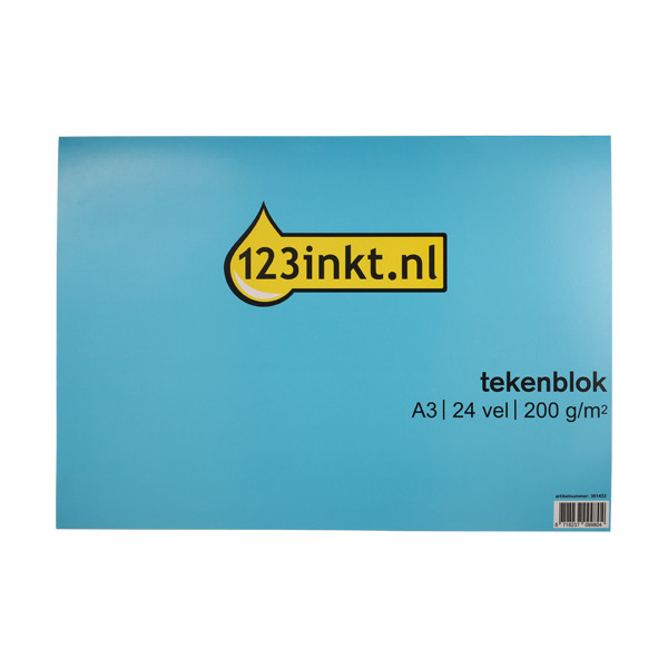 123inkt Bloc à dessin 123encre A3 200 g/m² (24 feuilles) K-5592C 301432 - 1