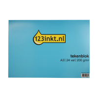 123inkt Bloc à dessin 123encre A3 200 g/m² (24 feuilles) K-5592C 301432