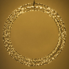 Couronne de Noël avec œillet de suspension Ø 56 cm blanc extra chaud & blanc chaud 1200 lampes - noir LDR07271 - 3