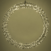 Couronne de Noël avec œillet de suspension Ø 56 cm blanc extra chaud & blanc chaud 1200 lampes - noir LDR07271 - 4