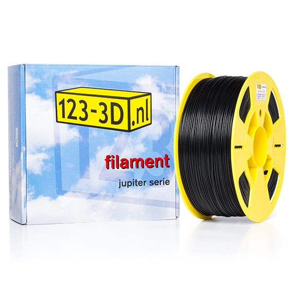 123inkt Filament 1,75 mm ABS 1 kg série Jupiter (marque 123-3D) - noir  DFP01100 - 1