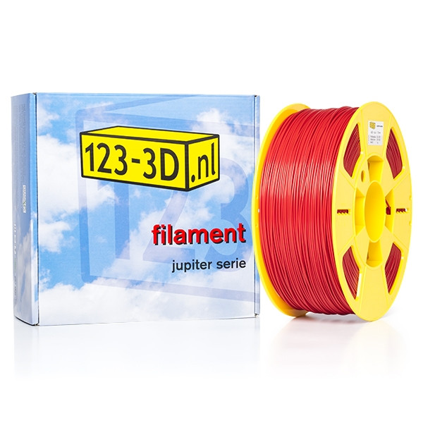 123inkt Filament 1,75 mm ABS 1 kg série Jupiter (marque 123-3D) - rouge  DFP01169 - 1