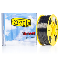 123inkt Filament 1,75 mm PETG 1 kg série Jupiter (marque distributeur 123-3D) - noir transparent  DFP01181