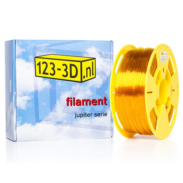 123inkt Filament 1,75 mm PETG 1 kg série Jupiter (marque maison 123-3D) - jaune transparent  DFP01179 - 1