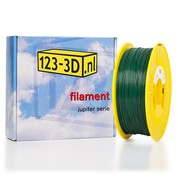 123inkt Filament 1,75 mm PETG 1 kg série Jupiter (marque maison 123-3D) - vert  DFP01176 - 1