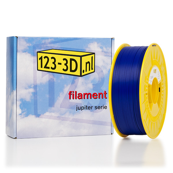 123inkt Filament 1,75 mm PLA 1,1 kg série Jupiter (marque 123-3D) - bleu foncé  DFP01032 - 1