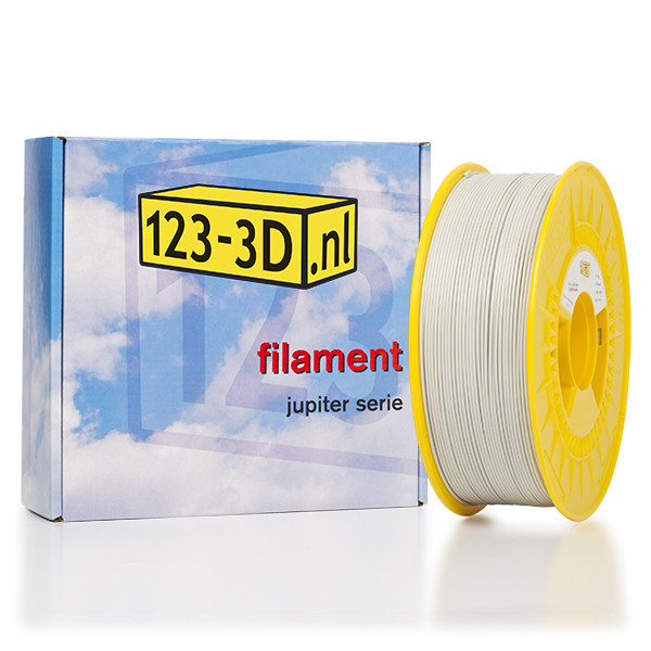 123inkt Filament 1,75 mm PLA 1,1 kg série Jupiter (marque 123-3D) - gris clair  DFP01053 - 1