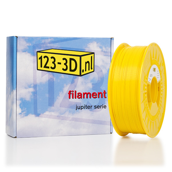 123inkt Filament 1,75 mm PLA 1,1 kg série Jupiter (marque 123-3D) - jaune  DFP01043 - 1