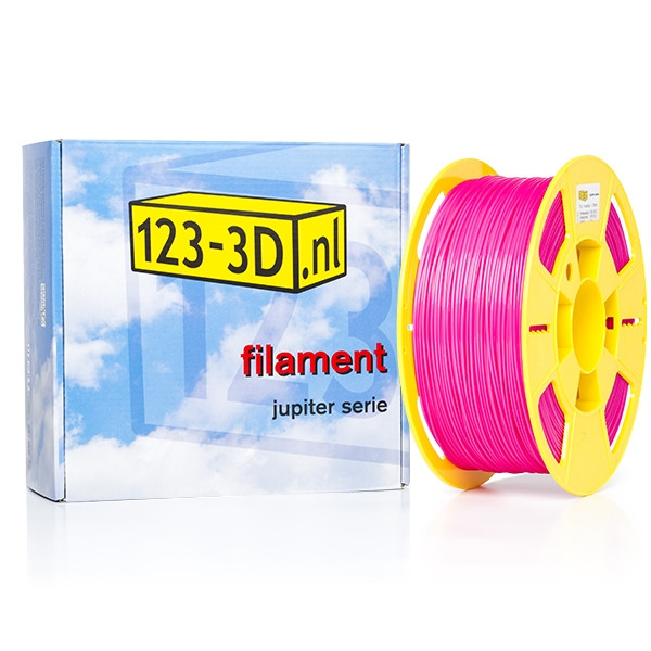 123inkt Filament 1,75 mm PLA 1,1 kg série Jupiter (marque 123-3D) - rose vif  DFP01073 - 1