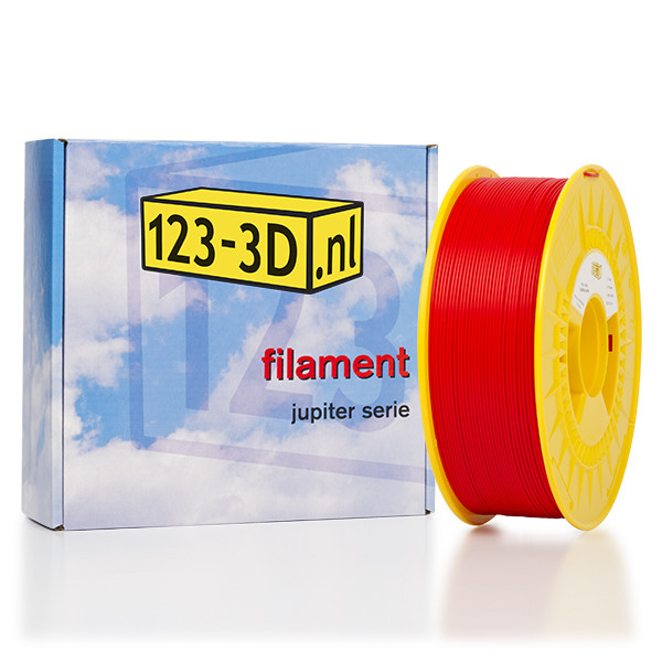 123inkt Filament 1,75 mm PLA 1,1 kg série Jupiter (marque 123-3D) - rouge  DFP01069 - 1