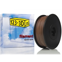 123inkt Filament 2,85 mm ABS 1 kg série Apollo (marque distributeur 123-3D) - marron  DFA00031
