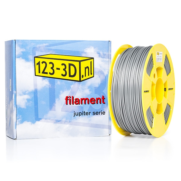 123inkt Filament 2,85 mm ABS 1 kg série Jupiter (marque distributeur 123-3D) - argent  DFA11022 - 1