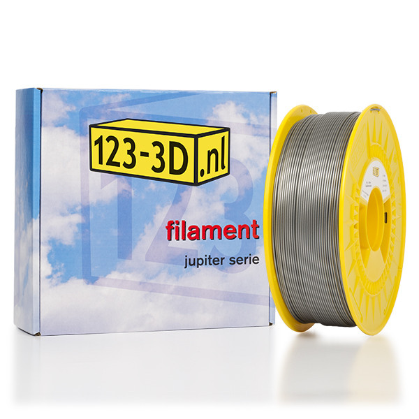 123inkt Filament 2,85 mm PLA 1,1 kg série Jupiter (marque distributeur 123-3D) - argent  DFP01088 - 1