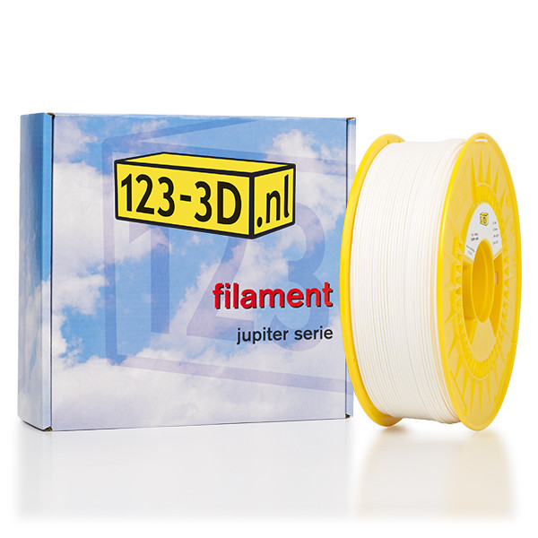 123inkt Filament 2,85 mm PLA 1,1 kg série Jupiter (marque distributeur 123-3D) - blanc  DFP01084 - 1