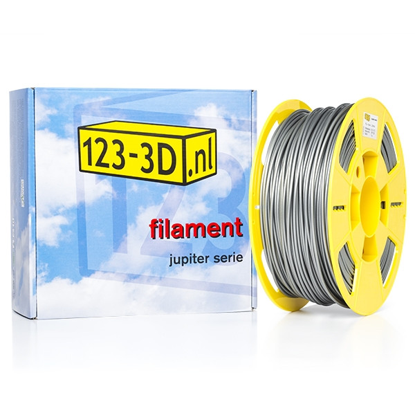 123inkt Filament 2,85 mm PLA 1 kg série Jupiter (marque distributeur 123-3D) - argent  DFP11035 - 1