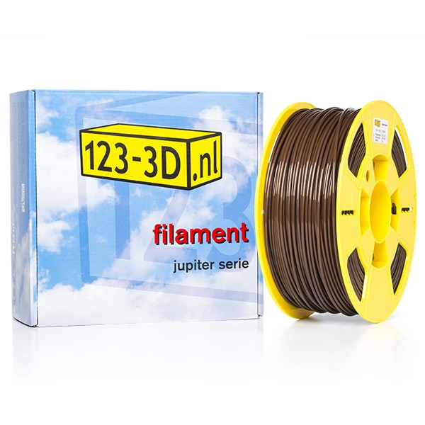 123inkt Filament 2,85 mm PLA 1 kg série Jupiter (marque distributeur 123-3D) - marron  DFP11049 - 1