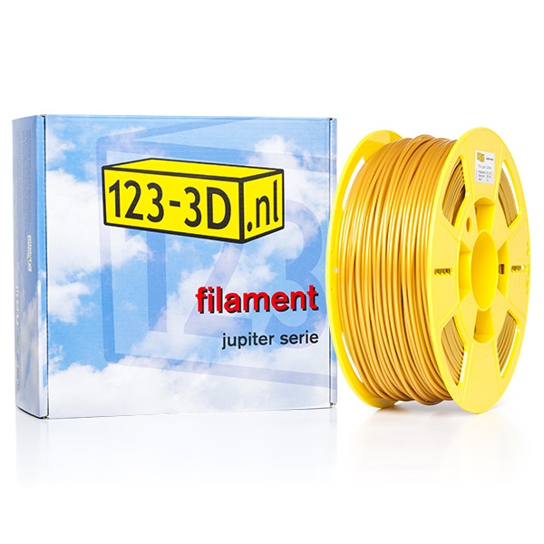 123inkt Filament 2,85 mm PLA 1 kg série Jupiter (marque distributeur 123-3D) - or  DFP11036 - 1